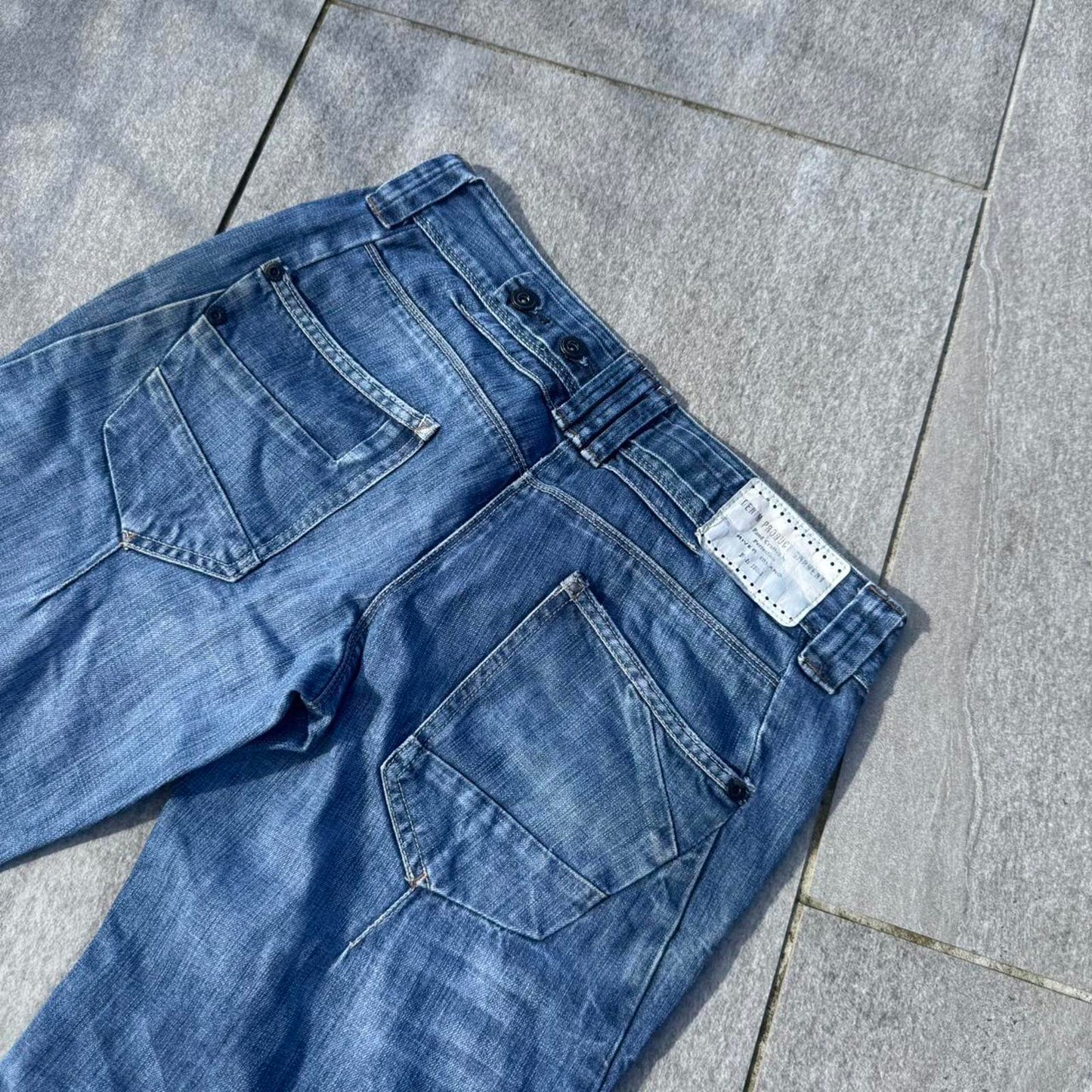 River Island Streamline Utility Jeans – Blue (W36)