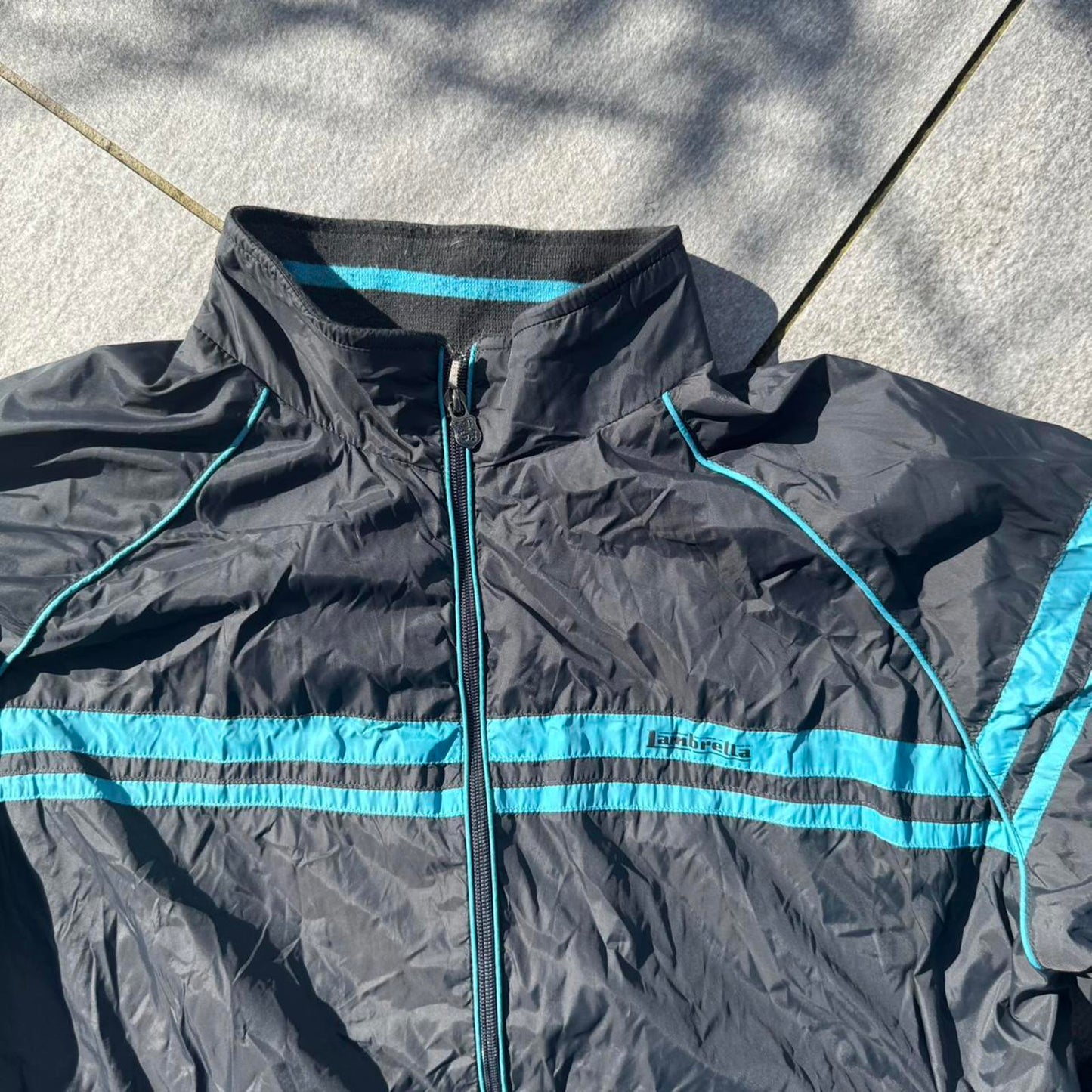 Lambretta Black & Blue Windbreaker Jacket (XL)