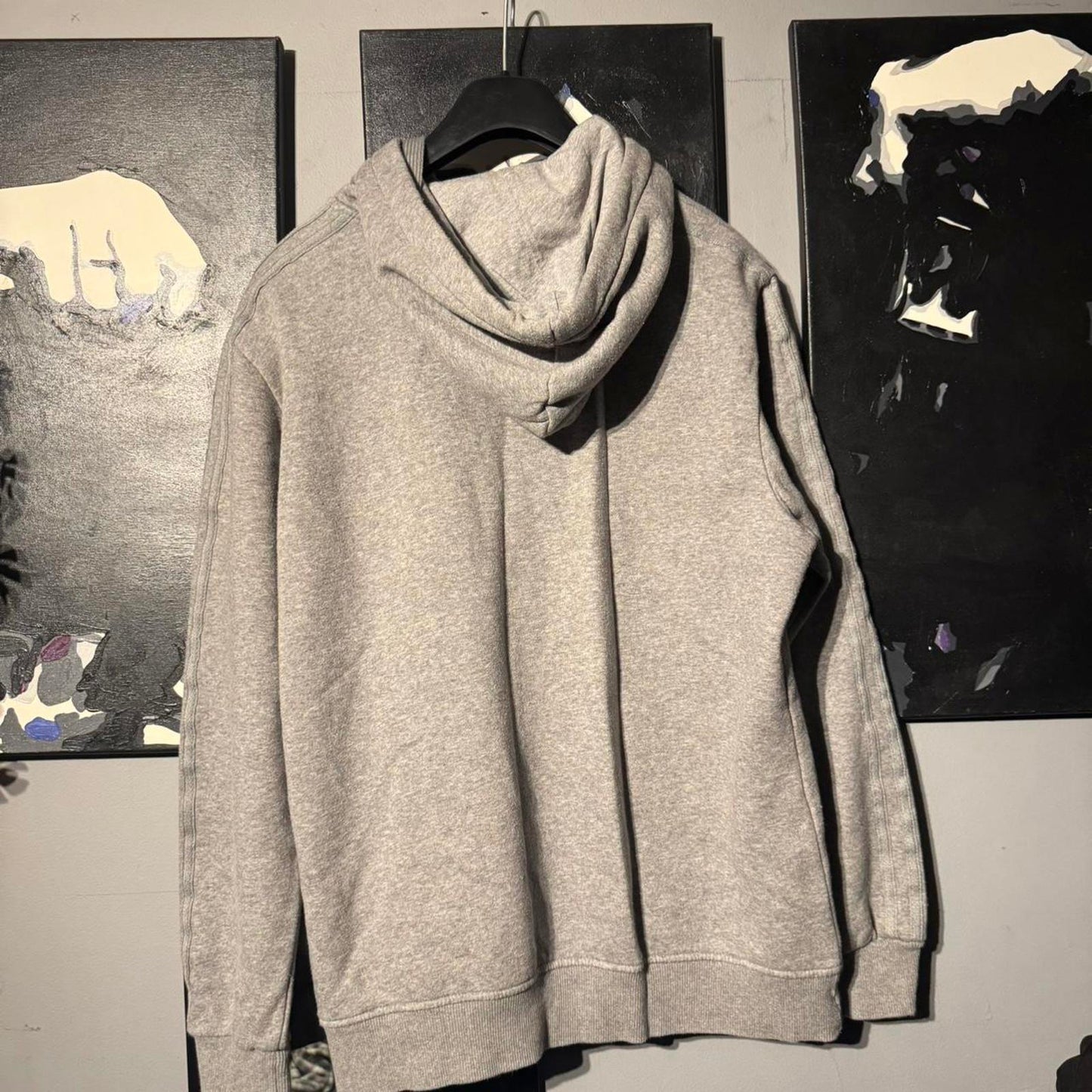 Adidas Originals Fleece-Lined Zip Hoodie – Grey Marl