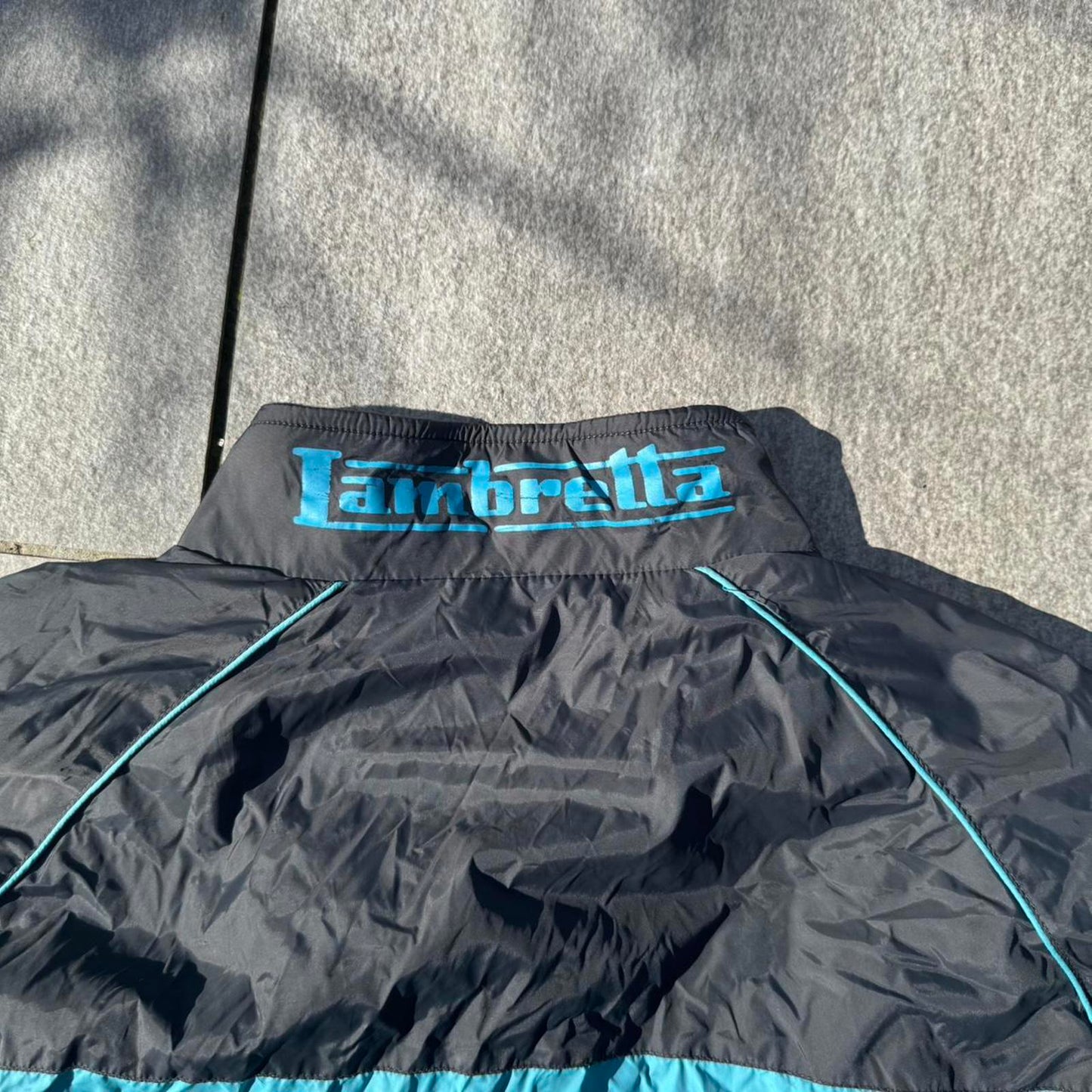 Lambretta Black & Blue Windbreaker Jacket (XL)