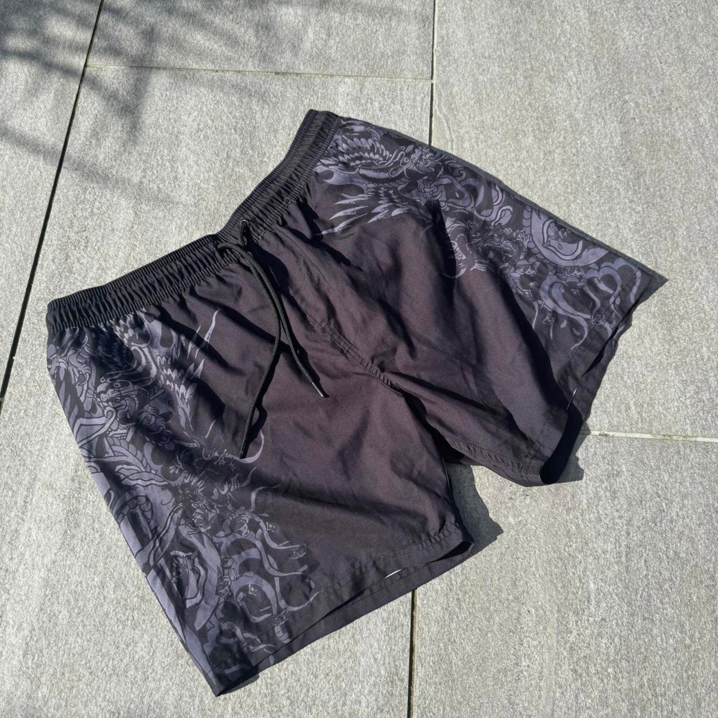Ed Hardy Dragon Print Swim Shorts