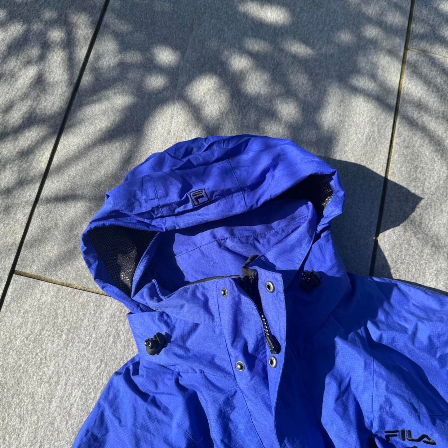 Fila 90s Style Blue & Black jacket ( plus detachable fleece)