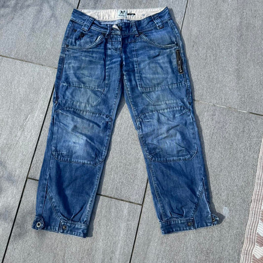 River Island Streamline Utility Jeans – Blue (W36)