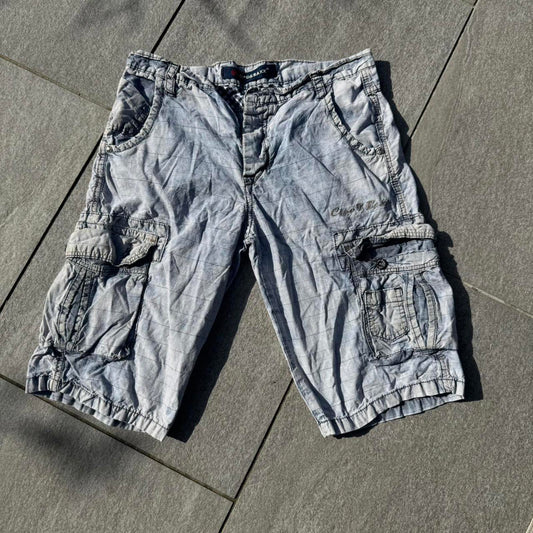 Cipo & Baxx Cargo Shorts – Light Grey (W32)
