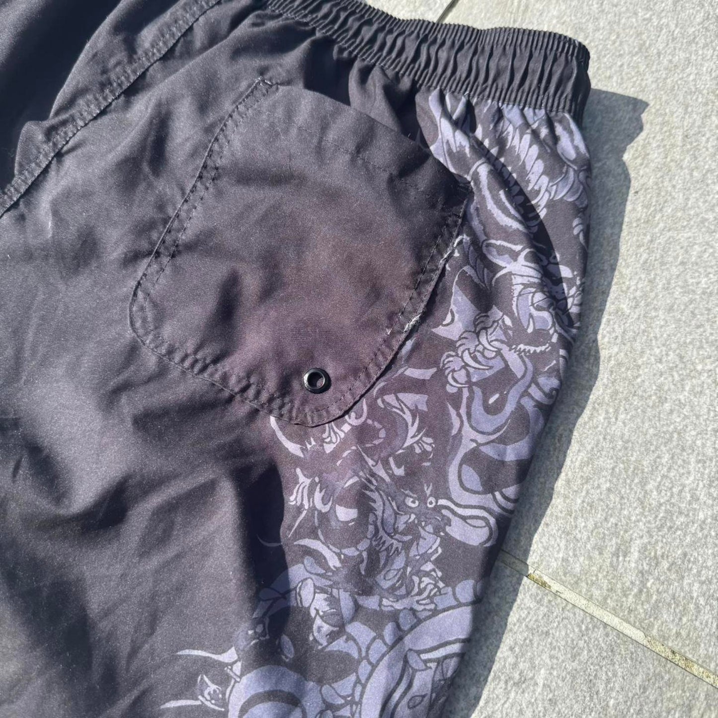 Ed Hardy Dragon Print Swim Shorts