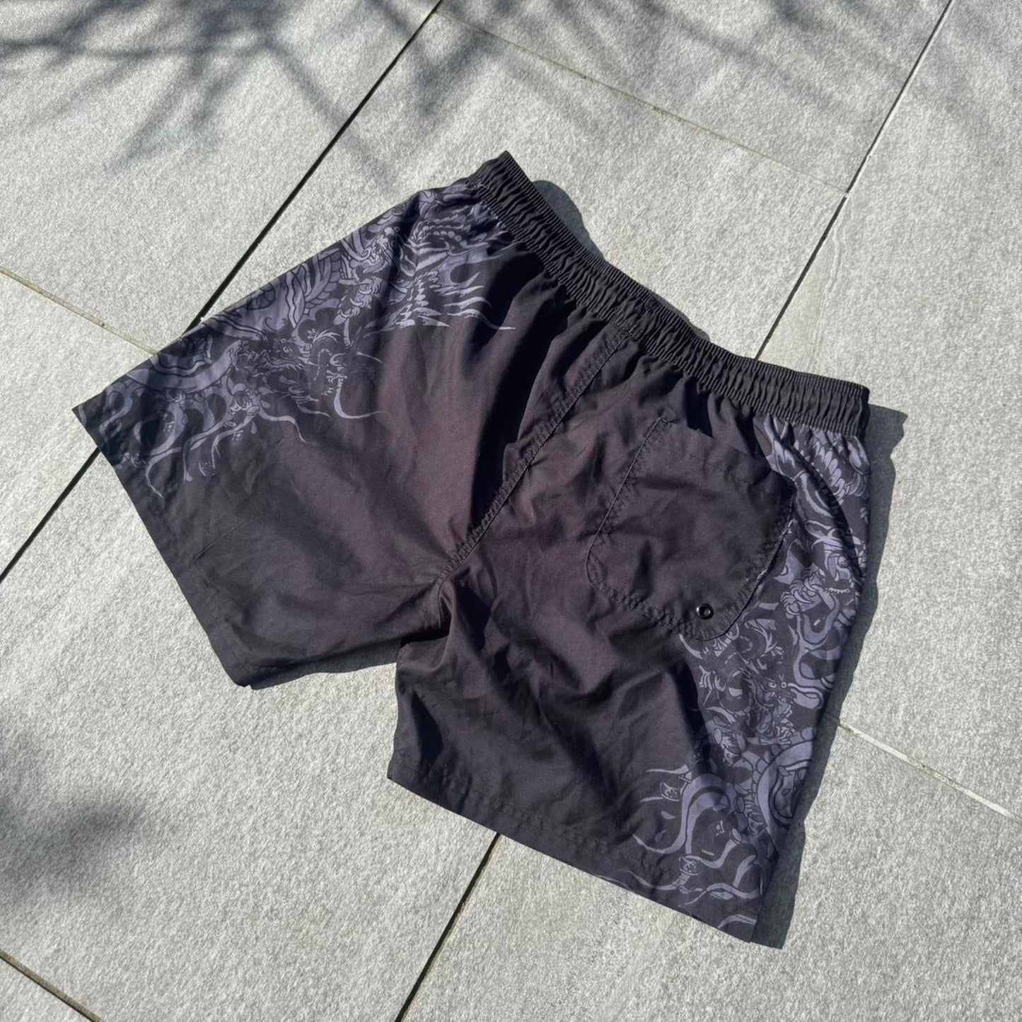Ed Hardy Dragon Print Swim Shorts