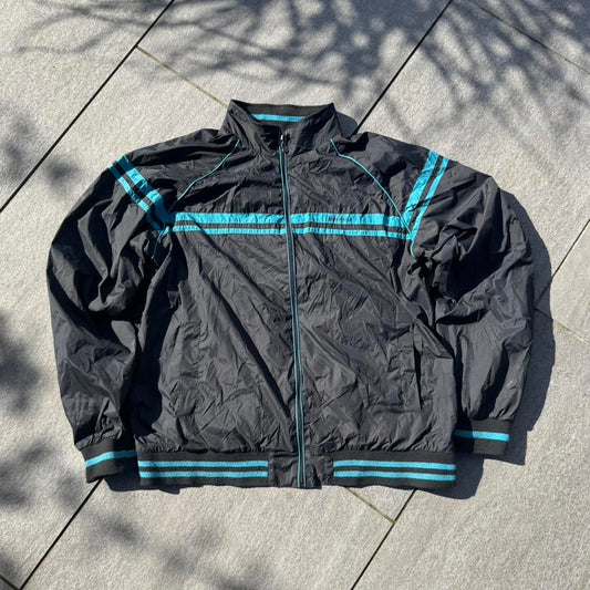 Lambretta Black & Blue Windbreaker Jacket (XL)